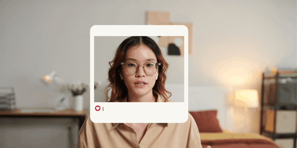 Admin professional on camera with minimal post engagement, highlighting visibility challenges on social media.