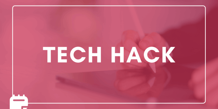 An assistant working on a tablet device showcasing interesting in technology.